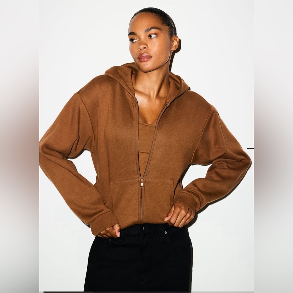 SKIMS bison Hoodie Jacket small - Picture 2 of 6